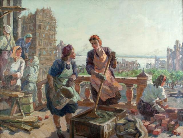 Шварц Е.И. На восстановлении Сталинграда. 1943 